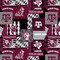 Sykel Enterprises-Texas A&M Minky Fabric with Geometric Design-Texas A and M Aggies Minky Fleece Sold By The Yard